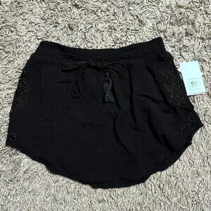 NWT Rip Curl Black Cotton Summer Mini Skirt Size S